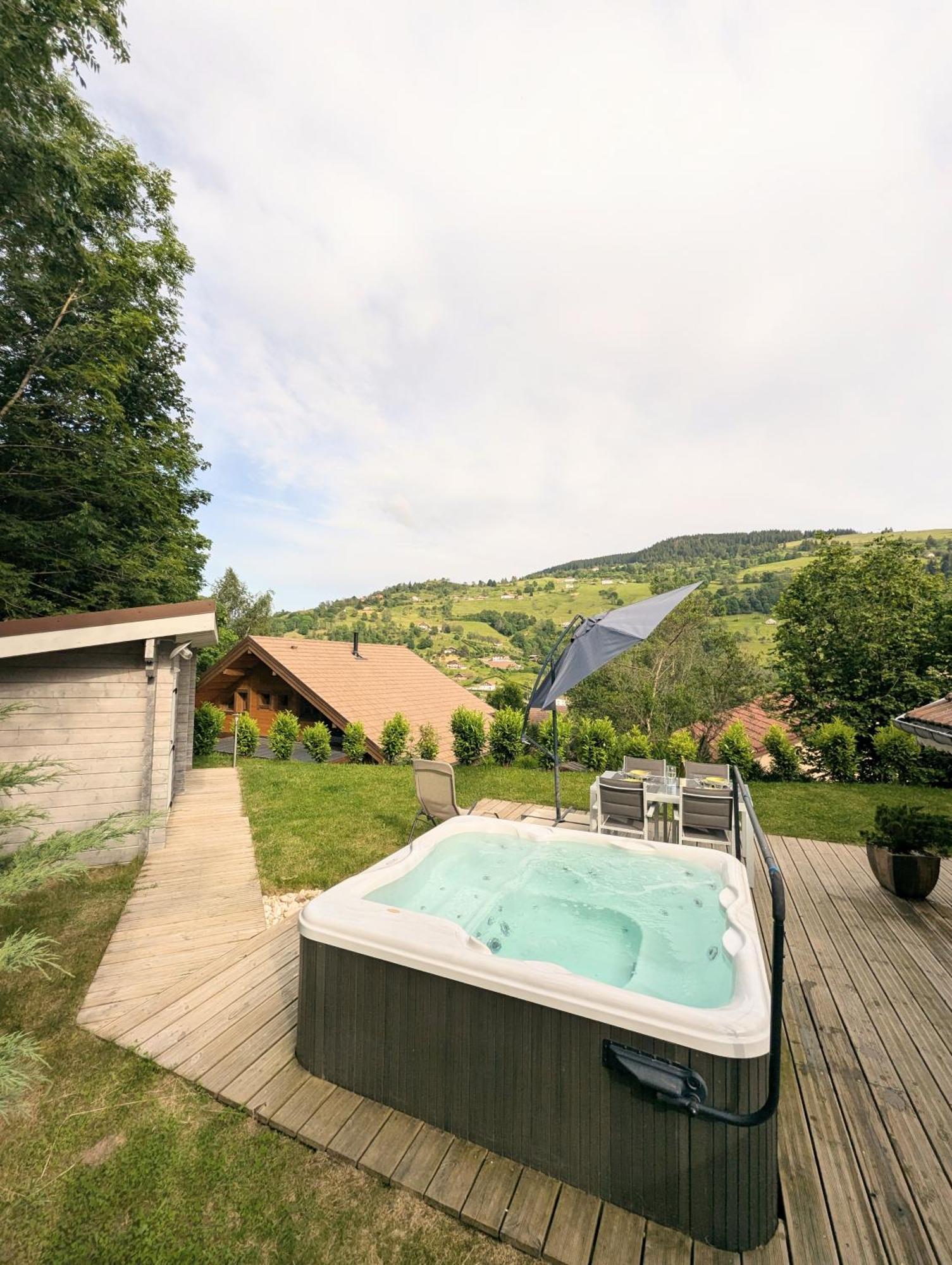 Chalet Sauna Jacuzzi 6 Personnes La Bresse Exterior foto