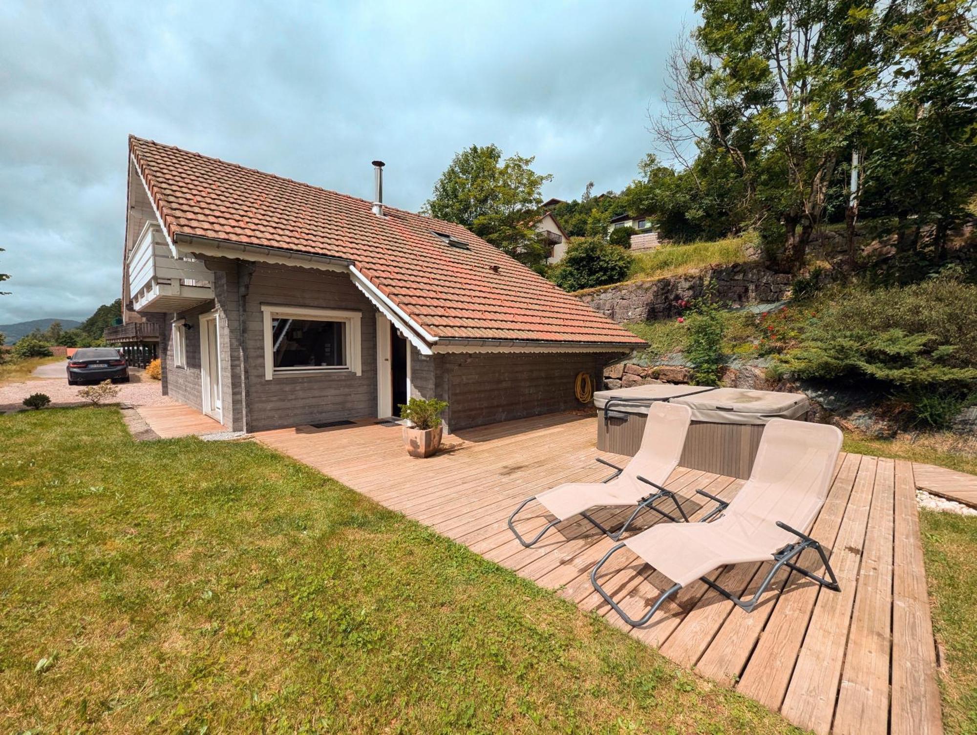 Chalet Sauna Jacuzzi 6 Personnes La Bresse Exterior foto